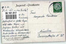 sign. Dill L. Prof. Birkenwald im Moor Nr. 159 Verlag Jugend Künstlerkarte