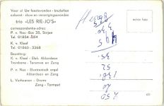 Les Rie-Jo`s Saxophon Trommel Keyboard Musikgruppe Foto AK