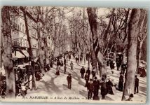 13000 Marseille Foto AK Marktszene Allées de Meilhan