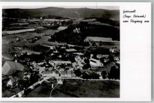 94239 W8375 Gotteszell 1939 Foto AK Fliegeraufnahme des Ortes mit Pfarrkirche St. Anna