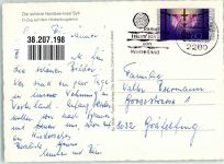 25980 W2280 Morsum , Sylt Foto AK Eisenbahn auf dem Hindenburgdamm Rubin-Verlag