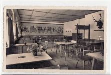 Kufstein in Tirol mit Speisesaal im Hotel Stimmersee gelaufen von 1956. Gute Erhaltung.