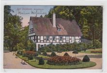 Wiesenhaus in Bad Salzbrunn / Szczawno-Zdrój - Kreis Waldenburg / Walbrzych gelaufen 1926. Die Hälfte der Marke fehlt. Leicht fleckig, sonst gut erhalten