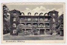 Glücksburg mit Kinderkurheim gelaufen, 1938. Leichter Stempeldurchdruck, leicht bügig, sonst gut erhalten