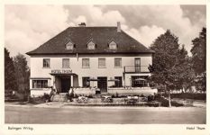 Balingen. Hotel Thum gelaufen. Leicht bügig, leichter Stempeldurchdruck, sonst gut erhalten