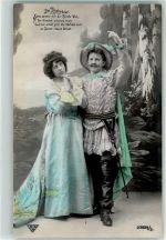 Der Troubadour Serie 32829-3 AK Oper Bühnenbild 1908 Foto AK