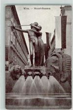 Mozart Brunnen AK Mozart, W. A.
