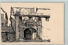 90518 W8503 Altdorf b. Nürnberg Künstlerkarte Torwarthäuschen mit alter Fassade Im Wichernhaus Zeichnung