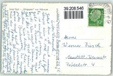 25996 W2283 Wenningstedt Sylt Gebrauchsspuren Dampfer Wappen von Hörnum Ort lt. Stempel