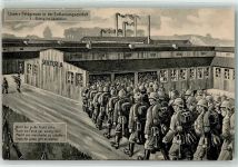 WK I Feldgrauen in der Entlausungsanstalt Nr. 1 Einzug Laus