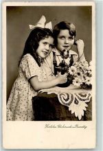 Kinder Namenstag Verlag Amag 66876-2 AK Telefon 1939 Foto AK