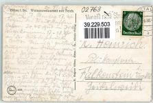 02763 O8800 Zittau Gebrauchsspuren Weingasthaus mit Teich Gartenwirtschaft