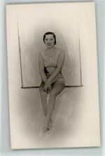 Zirkus Schaukel in luftiger Höhe Artist 1936 Foto AK