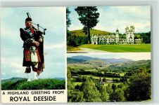 Royal Deeside , Balmoral Castle Lochnagar , Schloss Dudelsack 1970
