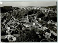 07356 O6850 Lobenstein , Thür - Blick vom Alten Turm Kirche Schornstein Fabrik