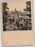 87645 W8959 Hohenschwangau Künstlerkarte Schloss Neuschwanstein sign. Karl Winkel