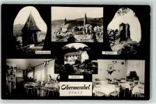 67823 W6763 Obermoschel - Peterstürmchen Burghotel Gastraum Burgruine