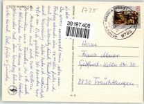 97450 W8725 Arnstein , Unterfr Foto AK Kirche Maria Sondheim VW Käfer Friedhof Burg