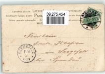 Der erste Kuss Trompete Kuss 1901 Prägedruck