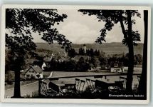 82346 W8138 Andechs Foto AK Klostergasthofgarten