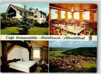 92345 W8435 Mühlbach , Oberpf - Gasthaus Cafe Untermühle Untermühlenweg