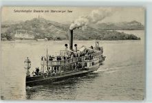 W8137 Berg , Starnberger See Salondampfer Bavaria Zieher, Ottmar Raddampfer 1909