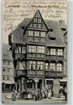 38820 O3600 Halberstadt 1909 - Altes Haus am Holzmarkt Pferd