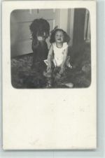 Irish Setter Kind Großer Hund 1915 Privatfoto AK