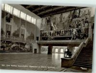 Oslo Kristiania - Rathaus Zentralhalle Ölmalerei von Henrik Sorensen