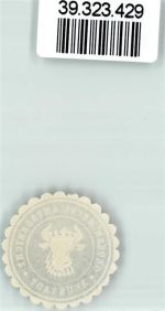 19306 O2808 Neustadt-Glewe Siegelmarke Amtsgericht Mecklenburg Blau Weiß
