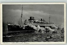 Turbinen Schnelldampfer Schlepper Dampfer Europa