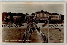 17419 O2251 Seebad Heringsdorf 1927 - Seebrücke u. Kurhaus