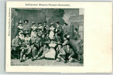 W8162 Schliersee Ensemble Tracht AK Volksschauspiel 1900
