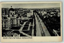 Beograd Belgrad - la Rue du Roi Alexandre Vue prise de l`avion