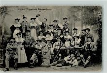 Tegernseer Bauerntheater , Tracht, Zither , Lichtdruck Volksschauspiel