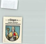 99718 O5401 Clingen Vignette Wappen Bischof Kaffee Hag