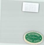 02708 O8701 Großdehsa Siegelmarke Ortsbehörde Grün Weiß