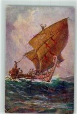 Das letzte Boot von der Insel Agomes Südsee Nr 7 Kolonialkriegerdank Bohrdt, H.