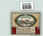 49448 W2844 Lemförde Geldschein Notgeld Gutschein 50 Pfennig Ritterrüstungen Wappen
