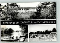 14548 O1506 Caputh - Schwielosee Badestrand Segelboote