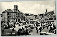 99423 O5300 Weimar , Thür - Marktplatz Marktszene