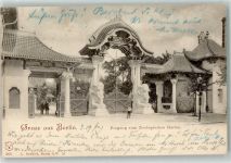 W1000 Tiergarten Eingang Elefantentor Zoo 1900