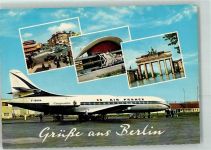 W1000 Tegel Flugzeug Caravalla Brandenburger Tor Philharmonie Flughafen Foto AK