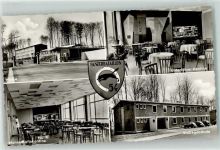 W3549 Wolfhagen Panzerbataillon 54 Wappen Kantine Stabsgebäude VW Käfer Wache Kaserne Foto AK