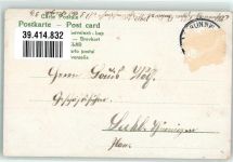 Neujahr Blumen Jahreszeiten Nr.873 Jahreszahl 1903 Gebrauchsspuren