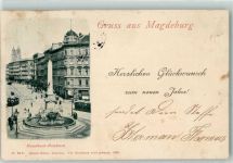 39104 O3000 Magdeburg 1908 - Hasselbach-Denkmal Verlag Ottmar Zieher-München