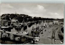 24340 W2330 Eckernförde - Hafen mit Blick auf Borby Fischkutter