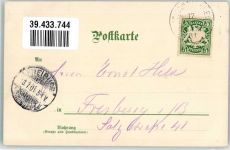 November Monatsgrüsse Serie II Verlag Seeger Guggenberger, T. 1901 Lithographie / Künstlerkarte