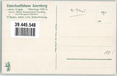 Auersberg Künstlerkarte Unterkunftshaus Aussichtsturm