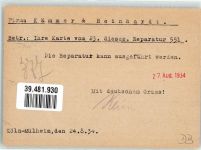 50667 W5000 Köln Mülheim 901 KEINE AK Werbung Korrespondenz Korbwarenfabrik Math. Klein